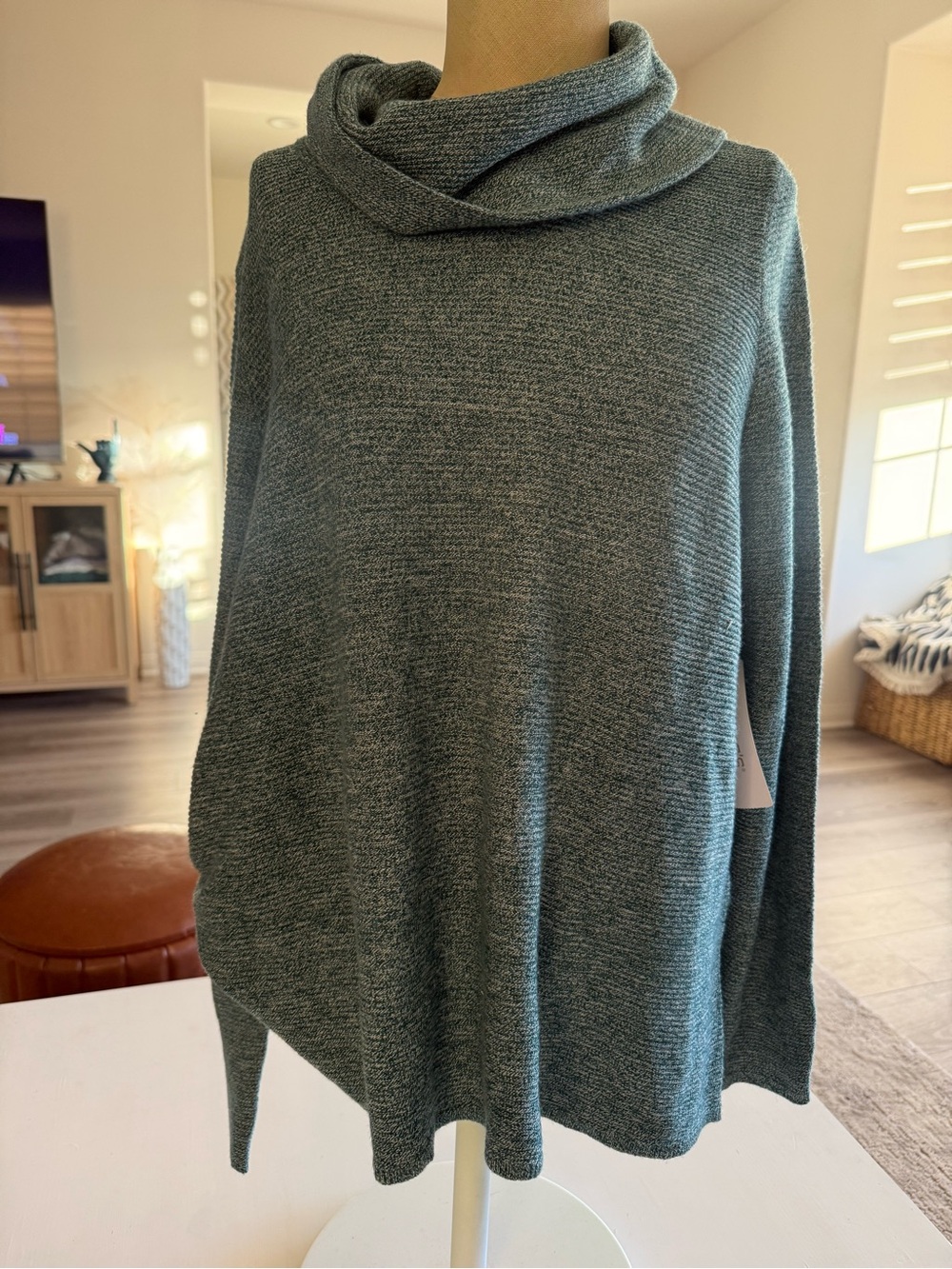 NEW Chico's cowl neck sweater top Women’s soft knit blouse